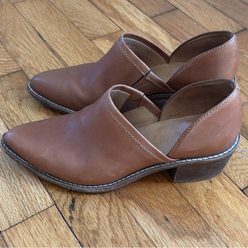 Brown Madewell Leather Ankle Boots Women's Shoes Size 6 - Picture 2 of 5